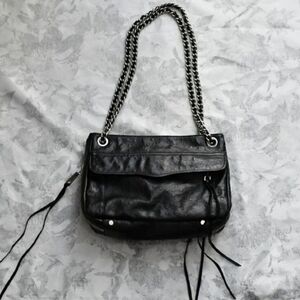 Rebecca Minkoff convertible black leather crossbody bag